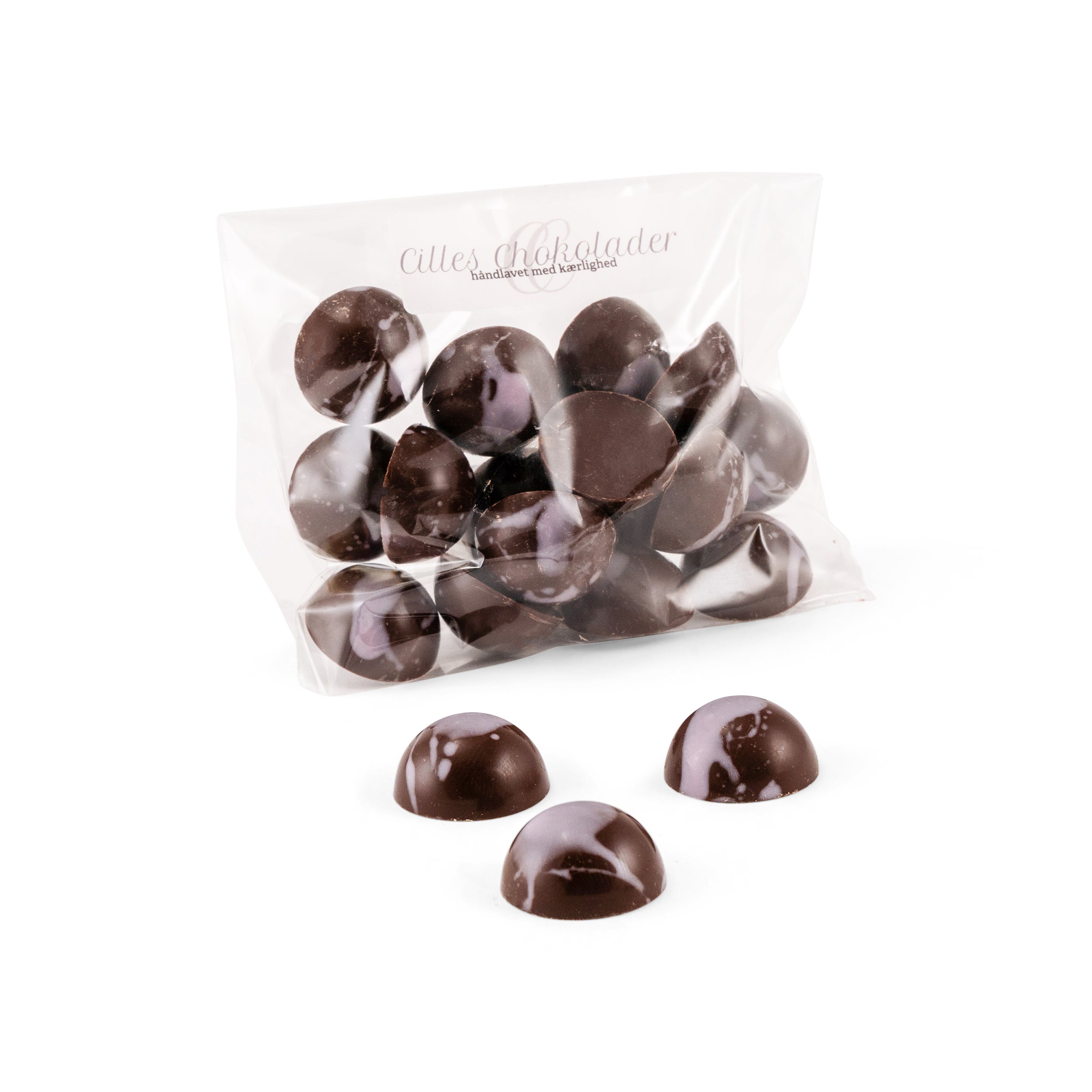 Små fyldte chokolader m. saltkaramel